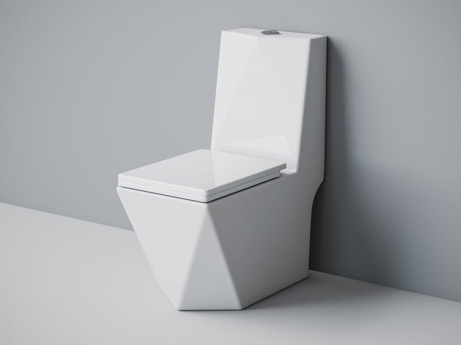 Изображение товара Унитаз моноблок Badenbecher 8617AW с микролифтом, белый, 36x67x83 см