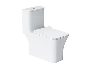 Изображение товара Унитаз моноблок Badenbecher безободковый с микролифт и двойным смывом 8615AW