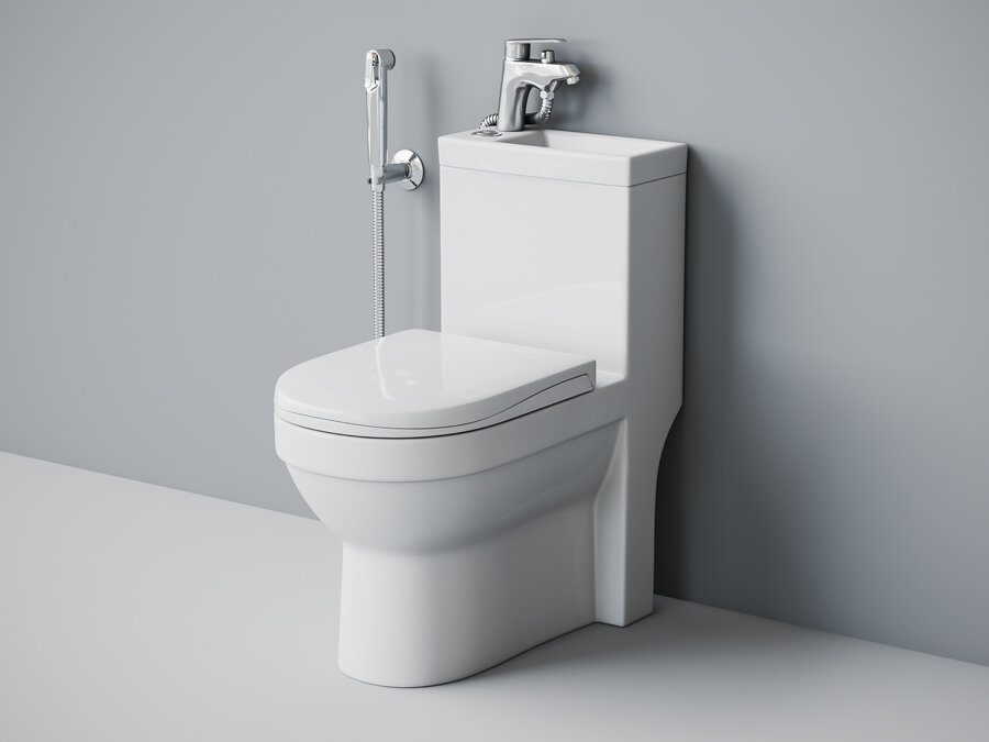 Изображение товара Комбоунитаз Badenbecher с раковиной, гигиеническим душем и микролифтом