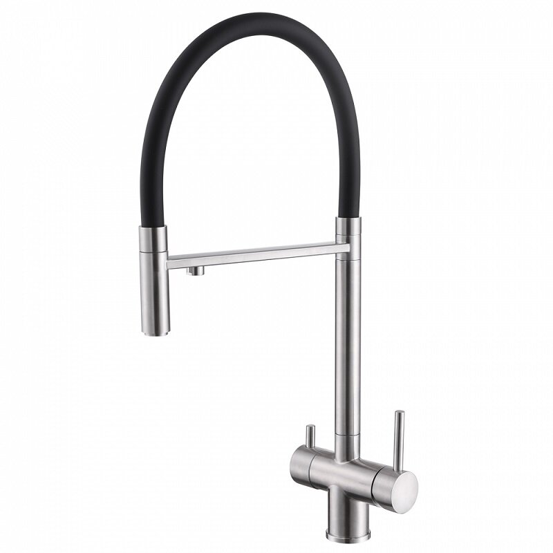 Изображение товара Смеситель Abber Wasser Kreis AF81141, для кухонной мойки, с подключением к фильтру, цвет хром