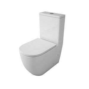 Изображение товара Унитаз-компакт Maretti Elena, безободковый, крышка-сиденье микролифт, белый, EA10NBM93-844