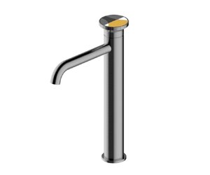 Изображение товара Смеситель Bronze de Luxe OMG, для раковины, цвет графит, 9008GM-Y