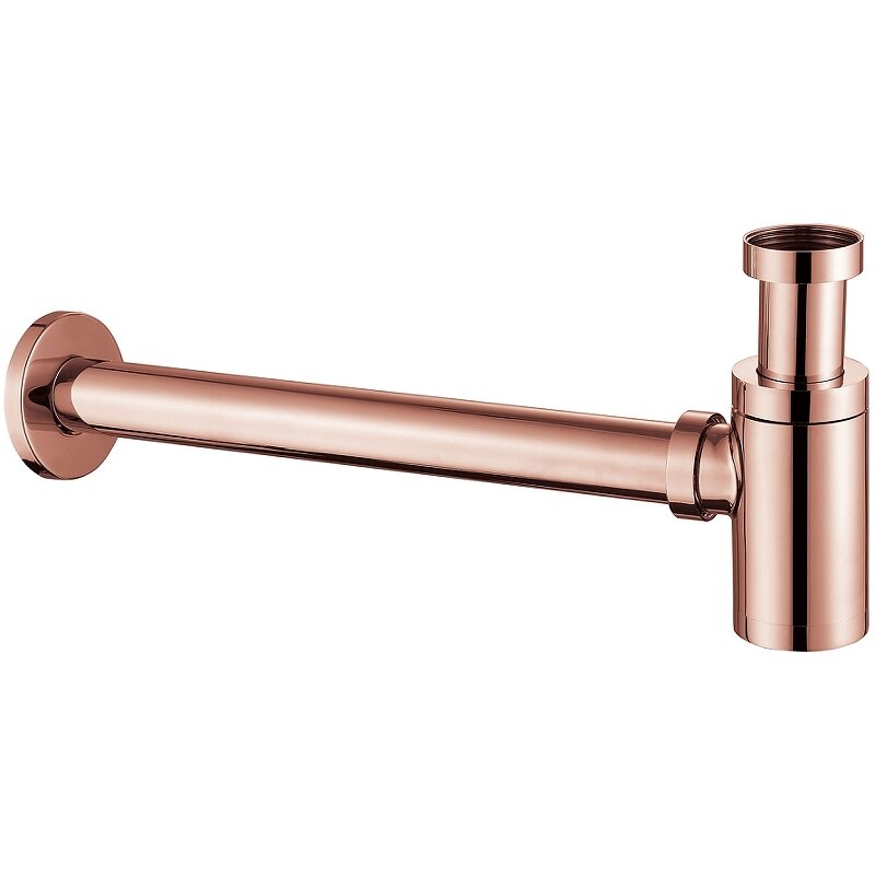 Изображение товара Сифон для раковины Abber с регулировкой высоты и гидрозатвором золото розовое AF0030RG