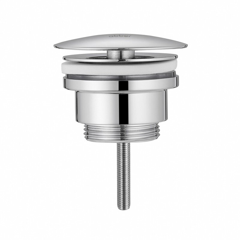 Изображение товара Донный клапан Abber универсальный хром AF0012 для раковины