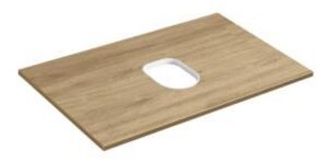 Изображение товара Столешница Акватон Либерти 70 см, с вырезом, влагостойкая ЛДСП, дуб эльвезия, 1A281203LYC70