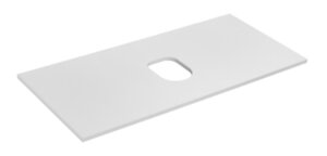 Изображение товара Столешница Акватон Либерти 90 см, с вырезом, влагостойкая ЛДСП, белый, 1A279703LY010