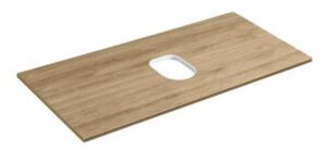 Изображение товара Столешница Акватон Либерти 100 см, с вырезом, влагостойкая ЛДСП, дуб эльвезия, 1A281103LYC70