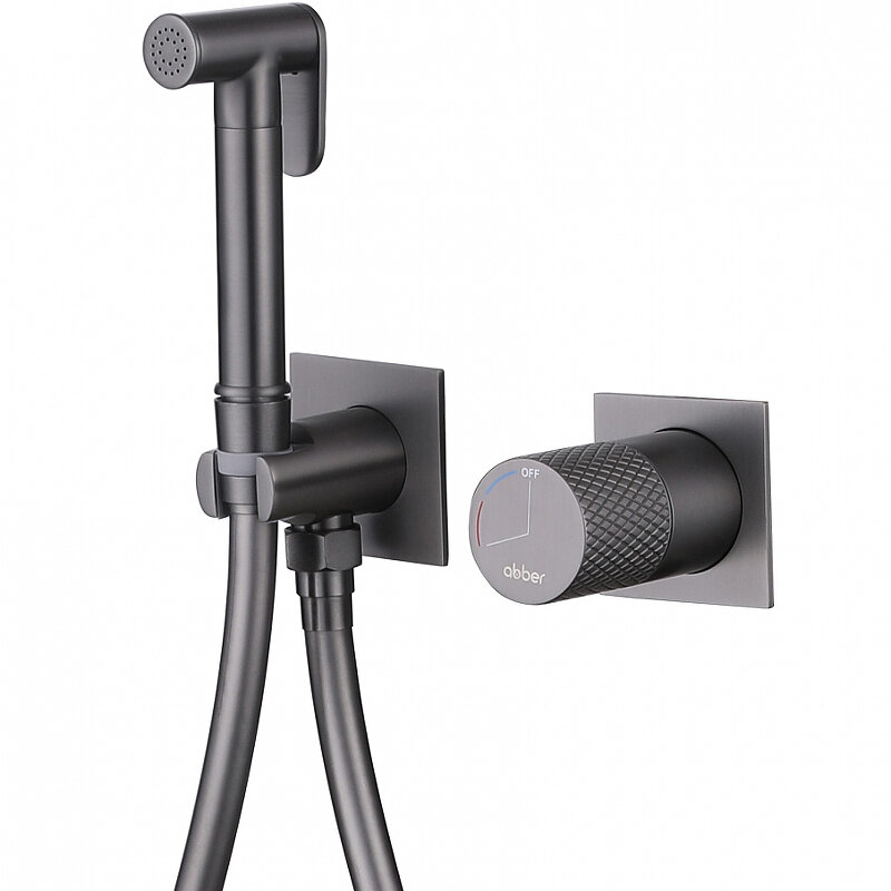 Изображение товара Гигиенический душ с смесителем Abber Rund AF8725NG никель Германия