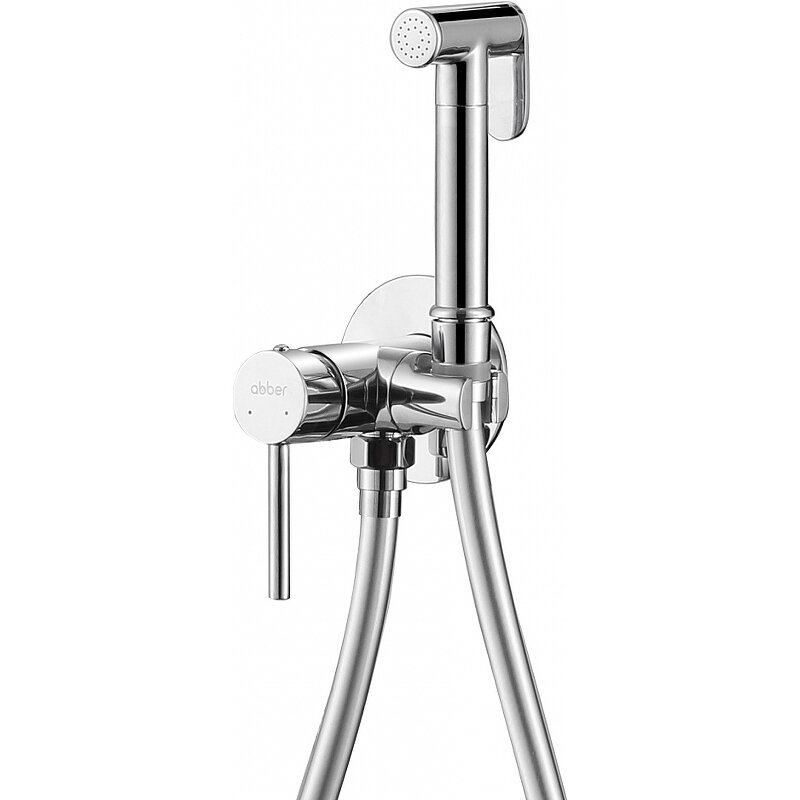 Изображение товара Гигиенический душ с смесителем Abber Wasser Kreis AF8125 хром