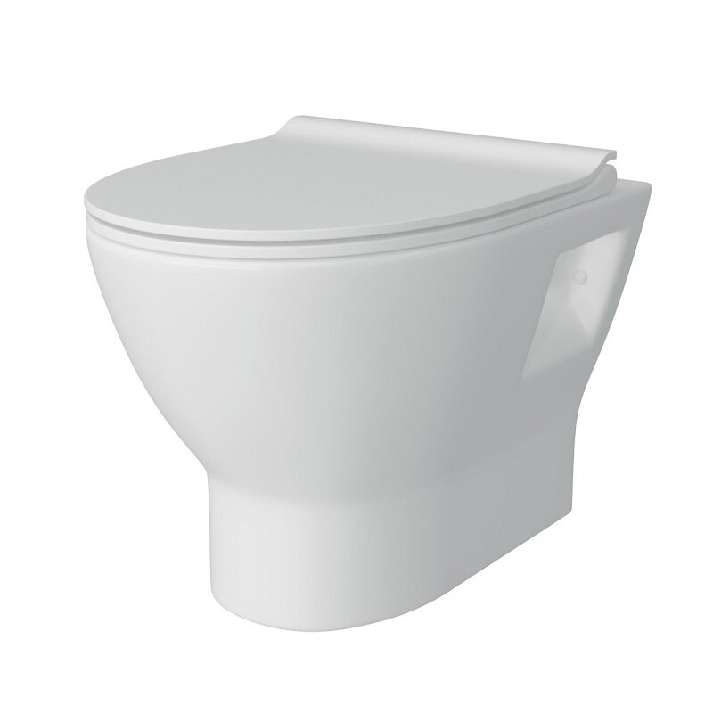 Изображение товара Подвесной унитаз Maretti Ritta RI10PBM53-844 безободковый с крышкой микролифт белый