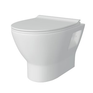 Изображение товара Подвесной унитаз Maretti Ritta RI10PBM53-844 безободковый с крышкой микролифт белый Изображение товара Подвесной унитаз Maretti Ritta RI10PBM53-844 безободковый с крышкой микролифт белый