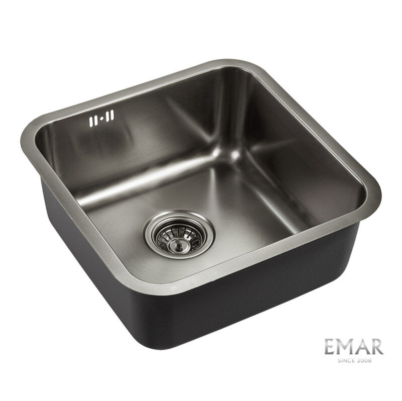 Изображение товара Мойка кухонная Emar Best EMB-127A PVD Nano Dark 45 см, нержавеющая сталь, цвет Nano Dark Изображение товара Мойка кухонная Emar Best EMB-127A PVD Nano Dark 45 см, нержавеющая сталь, цвет Nano Dark