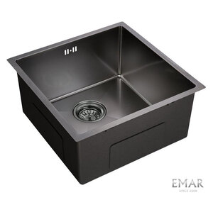 Изображение товара Мойка кухонная Emar Best EMB-112 PVD Nano Dark 45 см из нержавеющей стали