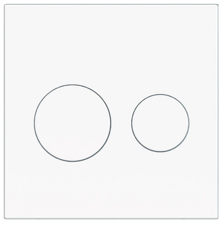 Изображение товара Клавиша механическая KKPol P01 для унитаза белый глянцевый