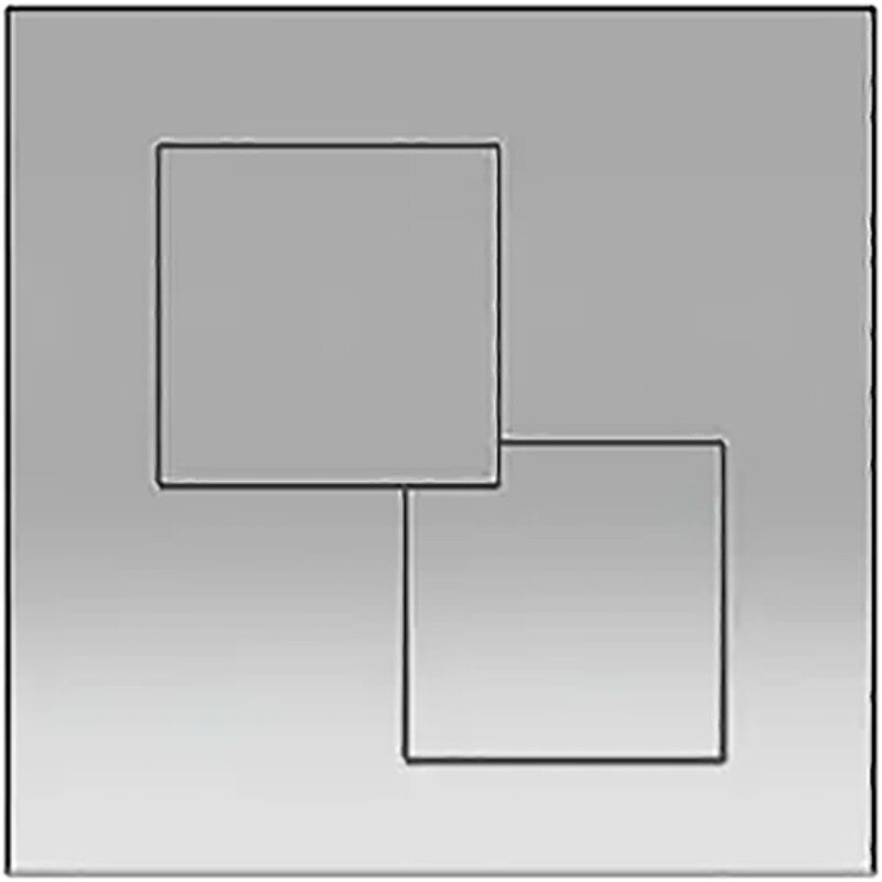 Изображение товара Клавиша KKPol P02, механическая, цвет хром глянцевый, SPP/181/0/K