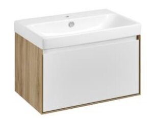 Изображение товара Тумба с раковиной Акватон Либерти 70 см дуб эльвезия белый