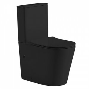 Изображение товара Унитаз-компакт Abber Bequem AC1112TMB, безободковый, крышка-сиденье микролифт, черный