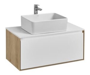 Изображение товара Тумба с раковиной Акватон Либерти 70 см, влагостойкая ЛДСП, белая