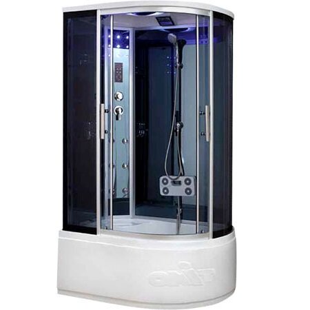 Изображение товара Душевая кабина Timo Standart T-1120L/T-1120R, 120 x 85 см, левая/правая, стекло тонированное, профиль хром