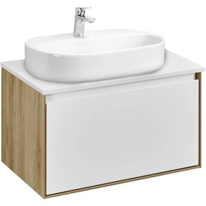 Изображение товара Тумба с раковиной Акватон Либерти 70 см, белая, влагостойкая ЛДСП