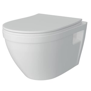 Изображение товара Подвесной унитаз Maretti Vittorio VI10PBM82-844, безободковый, крышка-сиденье микролифт, белый