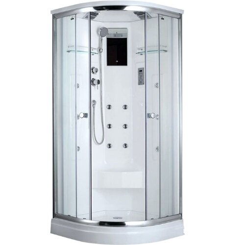 Изображение товара Душевая кабина Timo Lux T-7701 100x100 см с гидромассажем, светом и радиоподсветкой Изображение товара Душевая кабина Timo Lux T-7701 100x100 см с гидромассажем, светом и радиоподсветкой