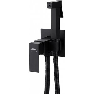 Изображение товара Гигиенический душ Abber Daheim AF8226B со смесителем, цвет черный матовый