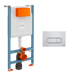 Изображение товара Инталляция Vitra V-Fix Core, с клавишей Root Round, хром, 800-1873