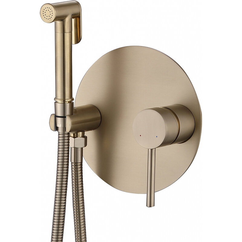 Изображение товара Гигиенический душ Abber Emotion AF8826G, золото матовое