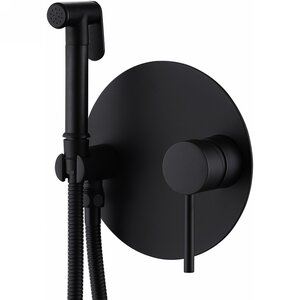 Изображение товара Гигиенический душ Abber Emotion AF8826B со смесителем, цвет черный матовый