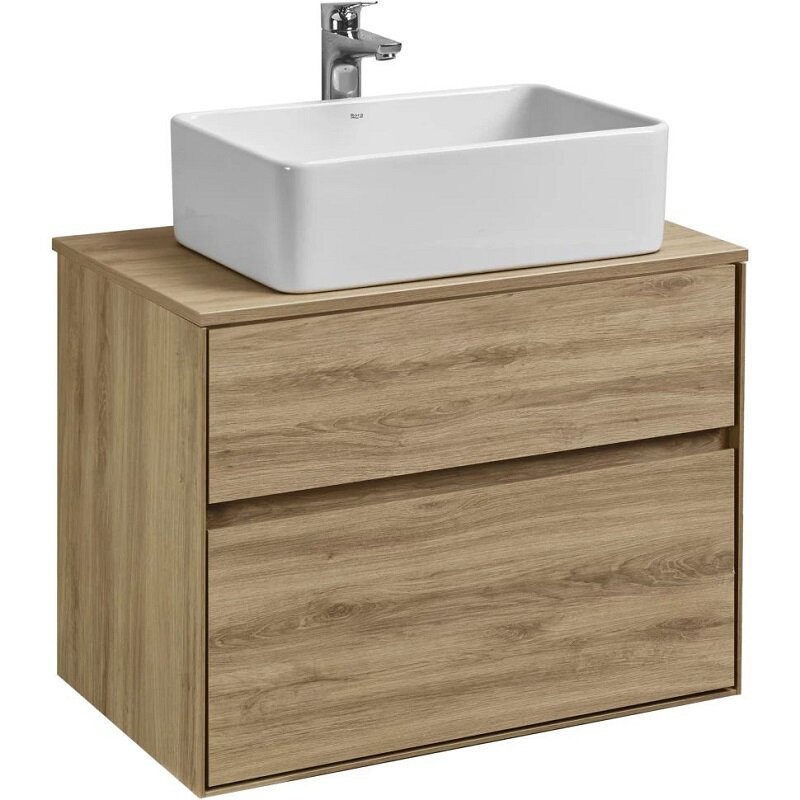 Изображение товара Тумба с раковиной 75 см для ванной комнаты Акватон Либерти дуб эльвезия