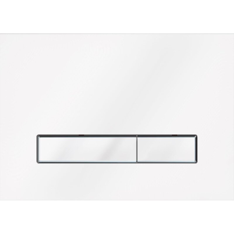 Изображение товара Клавиша KKPol Vitrum Grande V1 SPP/105/0/K, механическая, цвет белый глянец, ободки хром