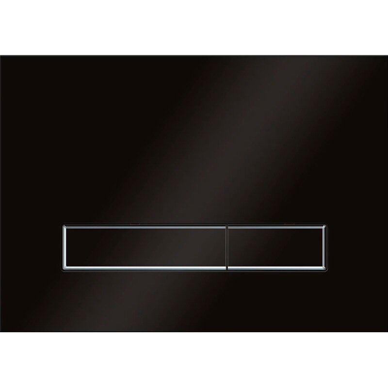 Изображение товара Vitrum Grande V1 — механическая клавиша для унитаза, черный глянец, хром