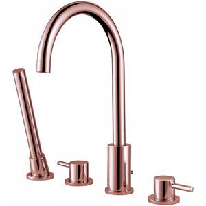 Изображение товара Смеситель Abber Wasser Kreis AF8113RG на борт ванны, цвет золото розовое