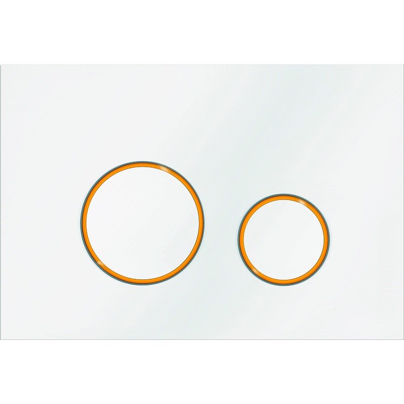 Изображение товара Клавиша KKPol Vitrum Grande V4 Orbis SPP/046/0/K, механическая, цвет белый глянец/золото матовое