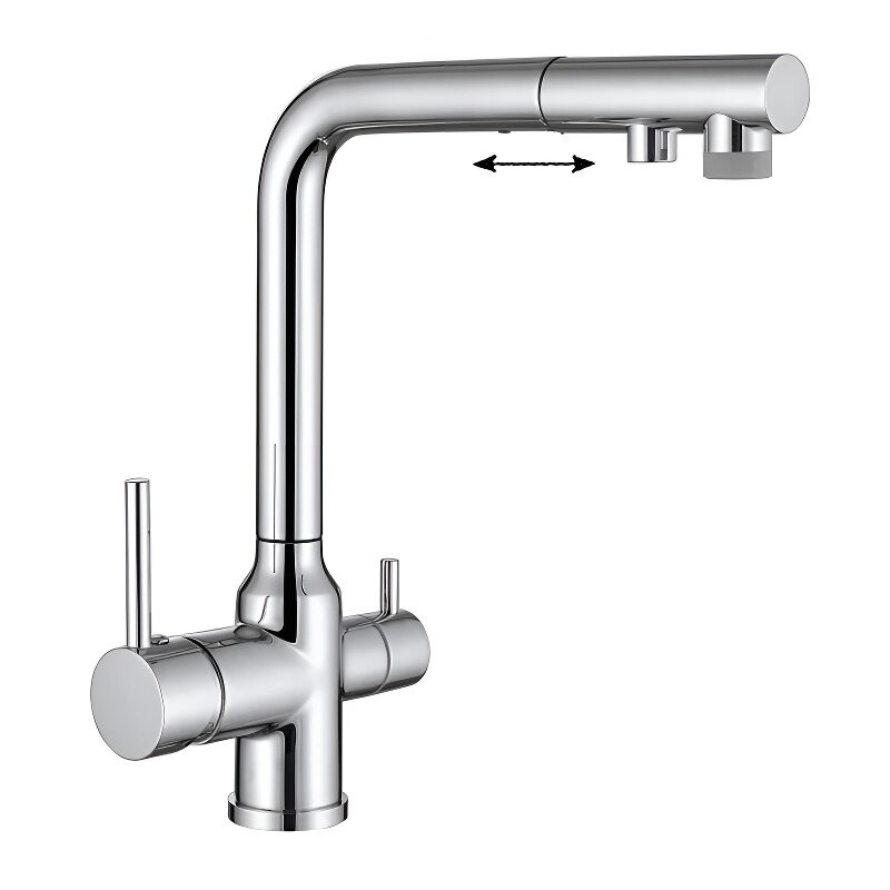 Изображение товара Кухонный смеситель Abber Emotion AF8814 с подключением к фильтру хром