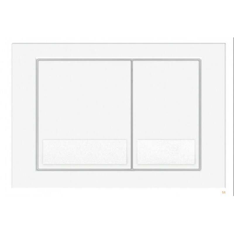 Изображение товара Клавиша KKPol M06 механическая белая для унитаза и сантехники