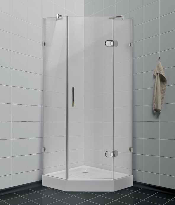 Изображение товара Душевой уголок Timo BY-839/90C 90x90 см пятиугольный стекло 8 мм