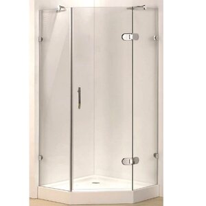 Изображение товара Душевой уголок Timo BY-839 80x80x200 см пятиугольная конструкция стекло прозрачное