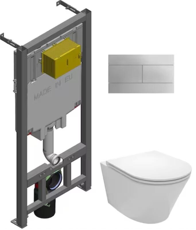 Изображение товара Инсталляция Jacob Delafon с безободковым унитазом Rodin+ E21751RU-00, комплект