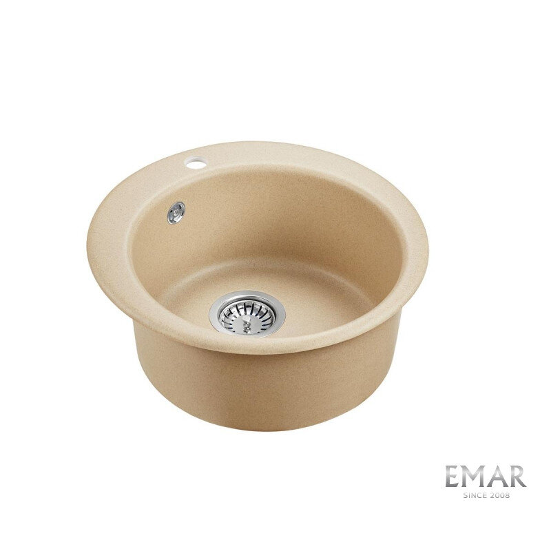 Изображение товара Кухонная мойка Emar Quartz 47,5 см сардоникс врезная матовая Россия