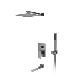 Изображение товара Душевая система D&K Bayern.Liszt DA1515606A04, с изливом, цвет серый графит