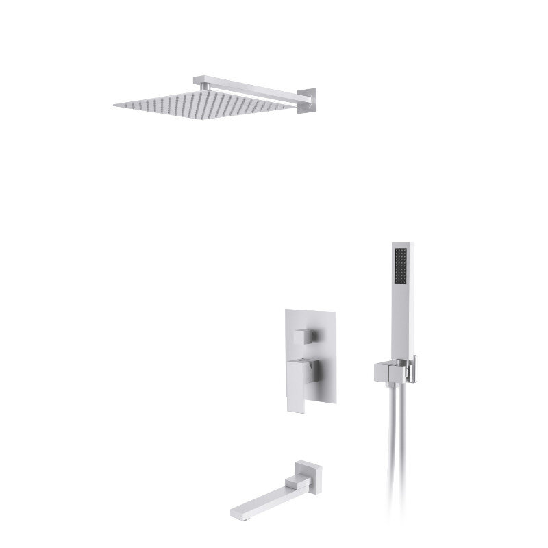 Изображение товара Душевая система DQ Bayern.Liszt DA1515608A04, с изливом, цвет белый матовый