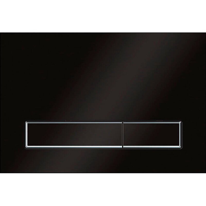 Изображение товара Клавиша смыва KKPol M08 V1 механическая для унитаза черный матовый хром