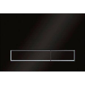 Изображение товара Клавиша смыва KKPol M08 V1 механическая для унитаза черный матовый хром