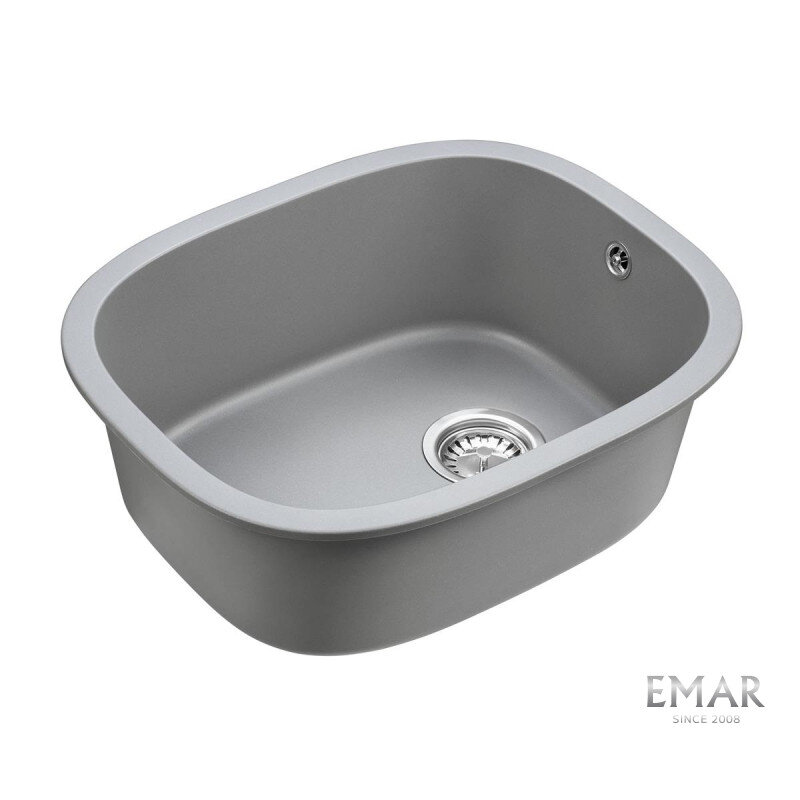 Изображение товара Мойка кухонная Emar Quartz EMQ-1560.P Алмаз 56 см, цвет алмаз