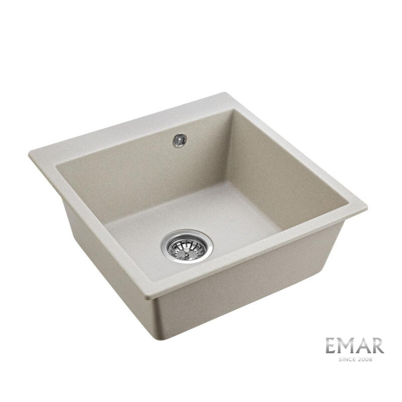 Изображение товара Мойка кухонная Emar Quartz EMQ-1510.Q Барит 51 см, цвет барит