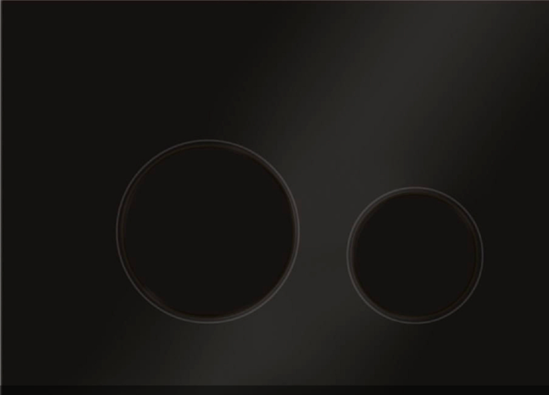 Изображение товара Клавиша KKPol M11 механическая для смывных систем черный матовый