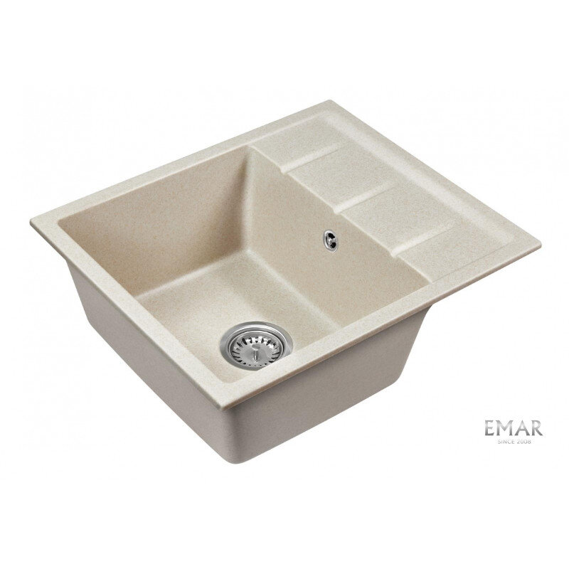 Изображение товара Мойка кухонная Emar Quartz EMQ-1580.Q Берилл 58 см, цвет берилл
