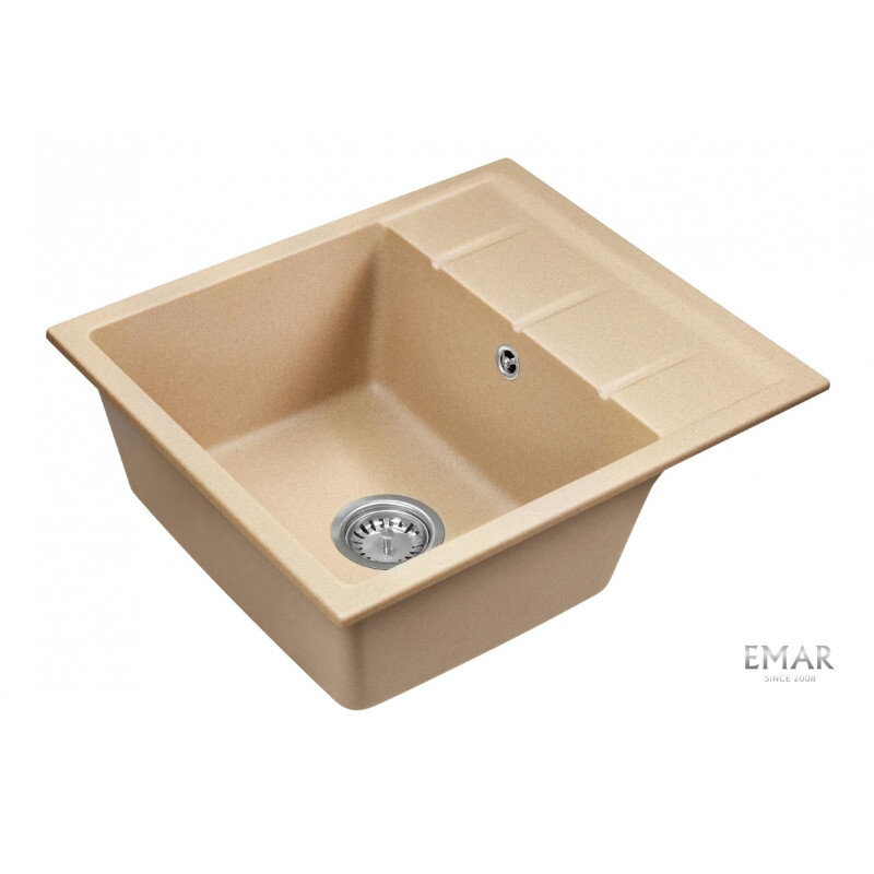 Изображение товара Мойка кухонная Emar Quartz EMQ-1580.Q Сардоникс 58 см, цвет сардоникс